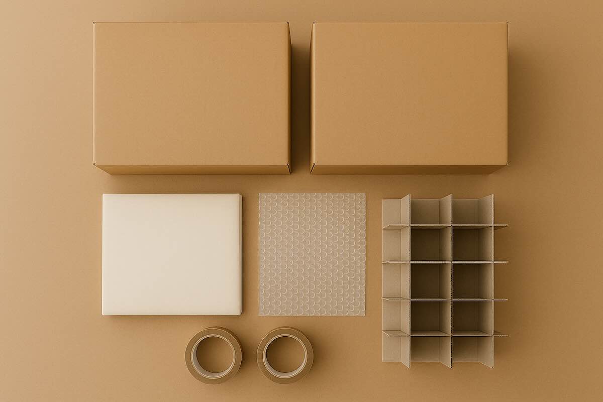 Moving supplies and packing materials for interstate relocations